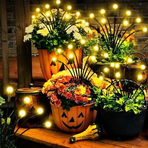 Outdoor Solar Powered LED Fairy Lights Multi-Color Flowers Party Decoration Lamp
