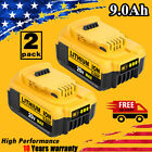 2Pack Replace For DEWALT 20V 20Volt Max Lithium- Compact Battery DCB206 DCB200
