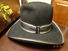 Vintage Resistol Black Turkey Creek Stagecoach Cowboy Hat w/box 6 7/8 Macon MO
