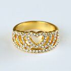 Crown Ring 18K Gold Plated Tiara Ring Silver Princess Ring Gift for Her
