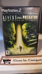 Aliens vs. Predator: Extinction (PS2, 2003) Complete CIB with Reg. Card
