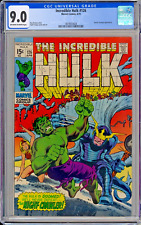 BRONZE AGE Hulk # 126 CGC 9.0 RARE