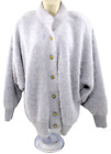 VINTAGE Belldini Lavender Lined Button Front Ultra Soft Cardigan Sweater ANGORA
