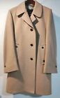 Anderson-Little Wool-Blend Overcoat Coat Men 40R Tan, 3 Button Front
