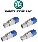 4x Neutrik NAC3FCB Powercon Cable Connector for AC Output Power Con Inline NEW