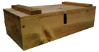 Light Rustic Wooden Ammo Box - Gun Accessories Storage Crate