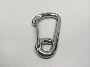 Marine Boat SS316 Rigging Secure Safety Spring Snap Hook With Eye 3 1/4