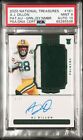 2020 National Treasures AJ Dillon Rookie RC Patch Packers PSA 9 w/10 Auto #/28