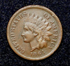 KEY DATE 1864-L INDIAN HEAD PENNY CENT OLD U.S. TYPE COIN