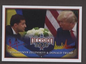 New Listing2020 Decision Rainbow Foil Volodymyr Zelenskyy Donald Trump 1/1