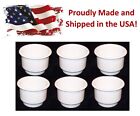 6 pack Two tiered WHITE plastic cup drink can holder boat RV s pontoon rv seadoo