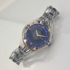 Vintage Rare Big Tic Bullseye Relic By Fossil ZR55048 Watch Black And Blue LCD