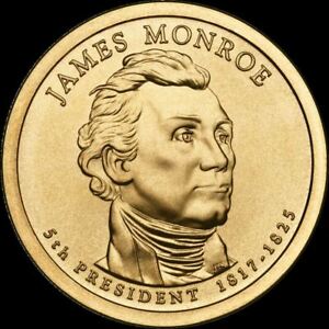2008 P James Monroe Presidential Dollar Brilliant Uncirculated US Mint Coin!!