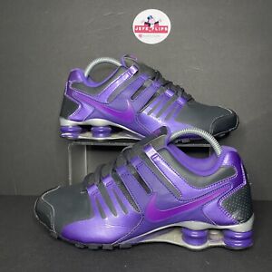 NIKE Shox Concord Purple Black 2014 Rare 639657-003  Women’s- Sz 10