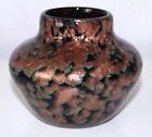 Italian Art Glass Vase V Nason Signed 1999 Copper Adventurine Small 4.5 inches