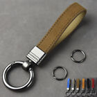 Leather Car Keychain Key Chain Strap Holder Ring Vintage Simple for Men Women