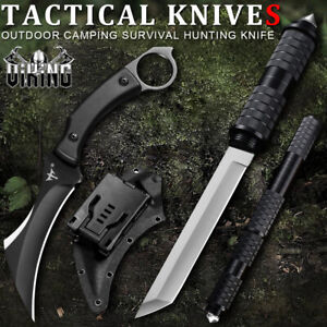 USMC MARINES TACTICAL SURVIVAL HUNTING KNIFE MILITARY Combat Fixed Blade USA
