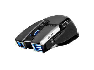 EVGA X20 Gaming Mouse, Wireless, Grey, Customizable, 16,000 DPI, 5 Profiles, 10