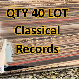 40 Lot Classical Music Vinyl LPs, Mix Of Titles, VG, VG+ and NM Condition
