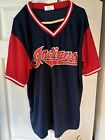 Mens Cleveland Indians Bauer Outage Pullover Jersey in XL