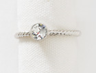 Touchstone Crystal Jewelry by Swarovski APRIL Birthstone Ring Size 10