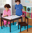 Child 3-Piece Table and Chairs Set in Espresso Age Group 1 to 5 Years Play Table