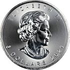 New Listing2021 Canada $5 Maple Leaf 9999 Silver Brilliant Uncirculated Queen Elizabeth II