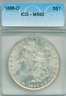 Popular Morgan silver dollar date - 1888-O in ICG MS62 slab to consider