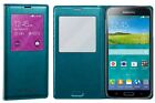 NEW ORIGINAL Samsung Galaxy S5 Green S-View Flip Cover Phone Case folio slim OEM
