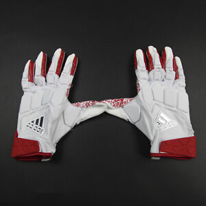 adidas Gloves - Lineman Men's White/Red Used