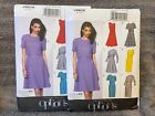 Vogue Pattern V8828 Ms EASY Options Lined Dress w/Princess Seams & Variations