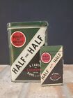 New ListingVintage advertising Half and Half pocket tobacco tin with papers-Empty
