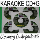 KARAOKE CD+G COUNTRY CLUB PACK #3 Music Maestro 5 Disc set 100 tracks
