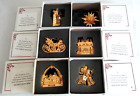 Lot 6 Danbury Mint 23kt Gold Annual Ornaments 2000-02-04-05-06-07 w/ Box & Paper