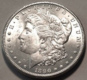 New Listing1890 CC Morgan Silver Dollar, Original, Uncirculated, Better Date Carson City $1
