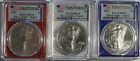 Lot Of 3 - 2021 PCGS MS70 Silver American $1  Eagle Type 2 First Day Of Issue