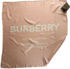 Burberry Horseferry Logo Silk Square Scarf In Blush Pink 90x90cm 35x35” New