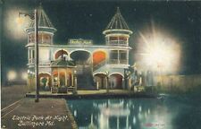 BALTIMORE MD - Electric Park At Night Postcard