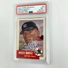 1991 Topps Archives Mickey Mantle Signed #82 1953 Topps PSA DNA