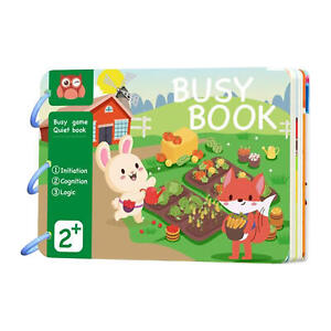 Busy Book for Kids Montessori Sensory Educational Toy Toddler Preschool Activity
