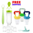 Food Feeder for Baby, Fruit Feeder Pacifier Chewable Silicone Spoon for infants