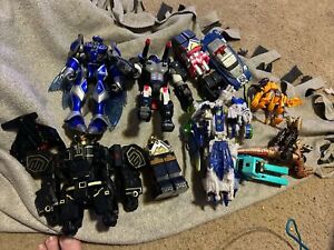 Vintage Lot of Transformers Action Figures/Cars Lot Of 10 1980-90’s  Parts?