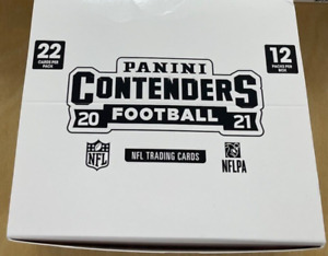 2021 Panini NFL Contenders Football Jumbo Fat Cello 12 Pack Box