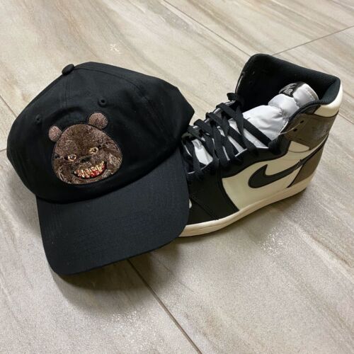 Hat to match Air Jordan Retro 1 Mocha. Scary Bear Hat