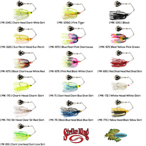 Strike King Spinnerbaits Mini-King 1/8oz Choose 16 Color MK SB Fishing Lures