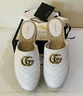 Gucci Espadrille Mules/Slides GG Size 38.5 New in Box