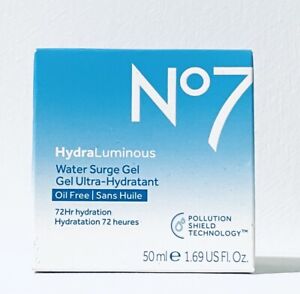No7 HydraLuminous Overnight Skin Recovery Gel Cream 1.69oz New