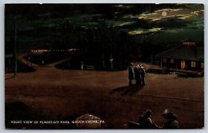 Mauch Chunk Pennsylvania~Flagstaff Park @ Night~c1910 Postcard