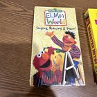 LOT OF  2 Elmo’s World Sesame Street  Monster Hits Videos VHS Good Condition
