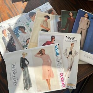 *CHOICE*  Vintage Vogue ANNE KLEIN Sewing Patterns ~ Dresses Suits UC/FF 12-18